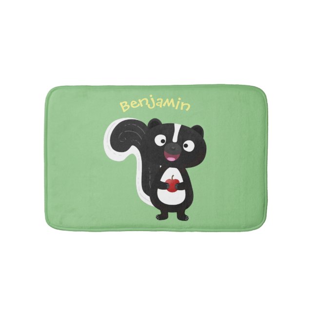 Tapis De Bain Caricature de skunk jote happy (Devant)