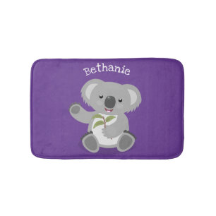 Tapis De Bain Caricature joyeux koala agitant