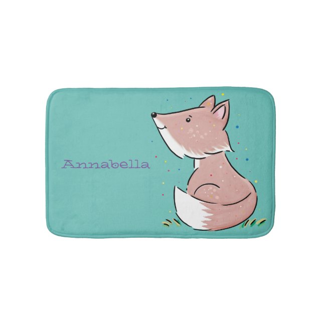 Tapis De Bain Caricature pour bébé renard (Devant)