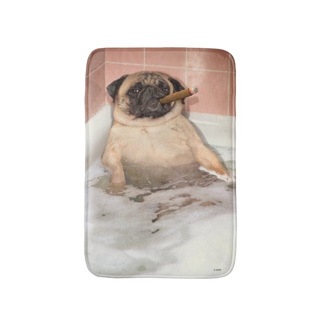 Tapis De Bain Carlin prenant un bain bouillonnant (Devant (Vertical))