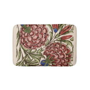 Tapis De Bain Carnation Tile Fleur Art antique