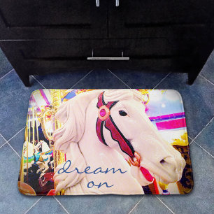 Tapis De Bain Carousel Horse Photographie Dream Sur Citation Scr