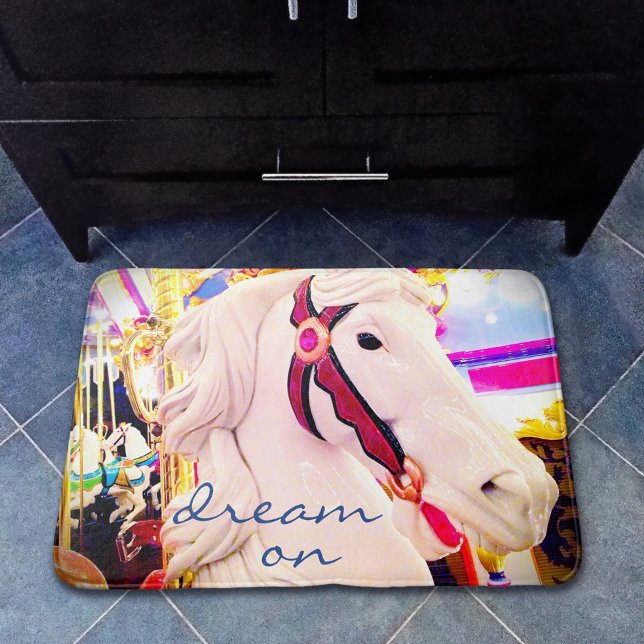 Tapis De Bain Carousel Horse Photographie Dream Sur Citation Scr (Créateur téléchargé)