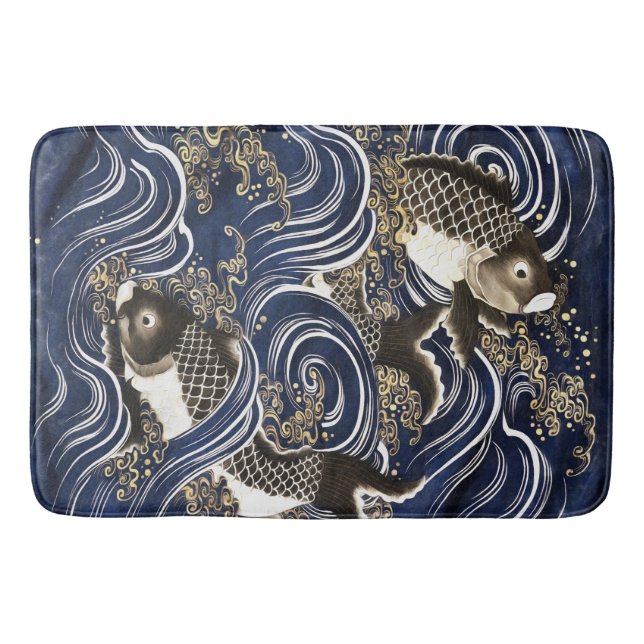 Tapis De Bain Carpes japonaises Bath Mat (Devant)