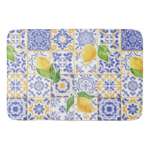 Carreau de style méditerranéen à motif de citron e