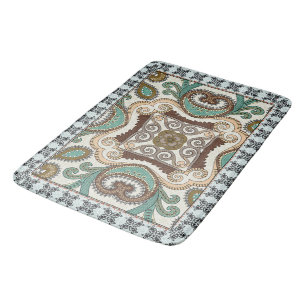 Tapis De Bain Carreaux de mosaïque Motif de bain Mat
