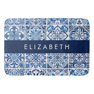 Tapis De Bain Carreaux méditerranéens, Portugais, Azulejo, Votre