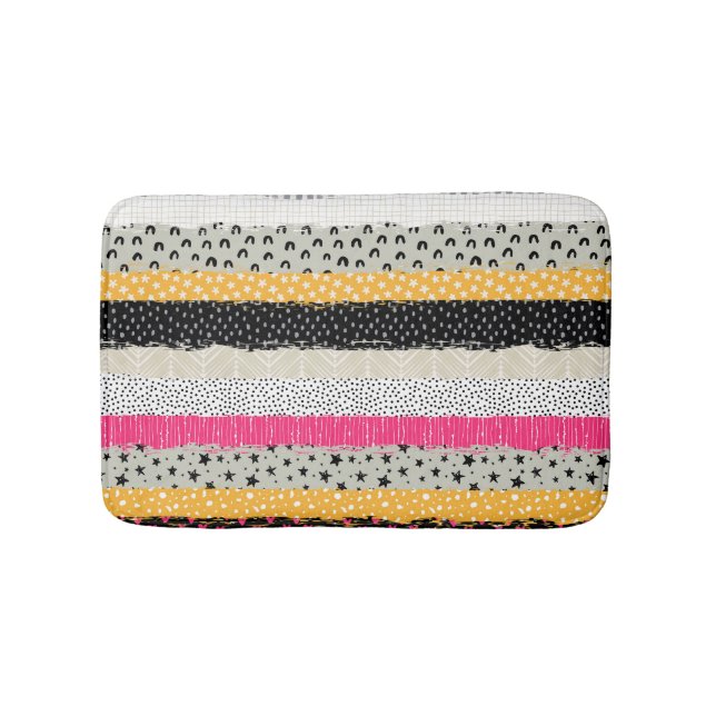 Tapis De Bain Carrelage en Patchwork : Conception Versatile Sans (Devant)