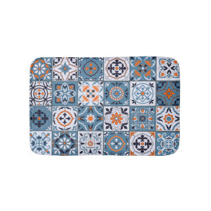 Tapis De Bain Carrelage marocain : Vintage Élégance sans Seamles