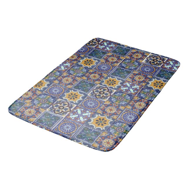Tapis De Bain Carrelage Talavera mexicain (Angle)