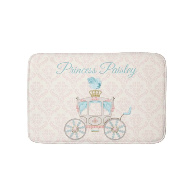 Tapis De Bain Carrosse de Princesse de Conte de Fées Blush Ivoir (Devant)
