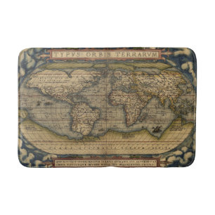 Tapis De Bain Carte antique du monde