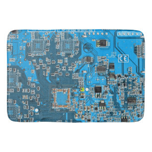 Tapis De Bain Carte circuit bleu circuit imprimé à circuit impri
