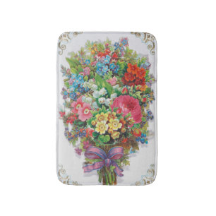 Tapis De Bain Carte de la Saint-Valentin de l'ère victorienne, B