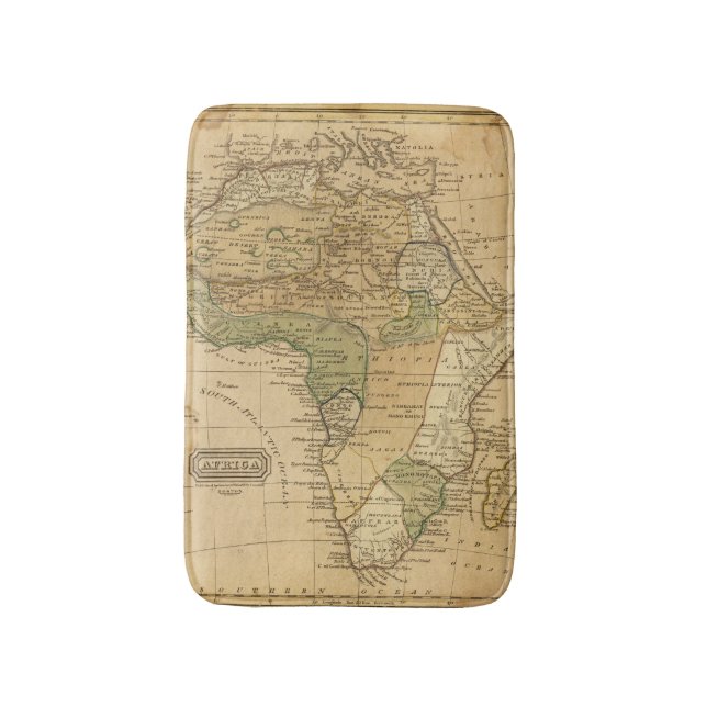 Tapis De Bain Carte de l'Afrique par Worcester (Devant (Vertical))