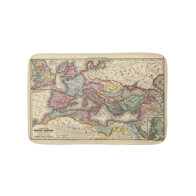 Tapis De Bain Carte de l'empire romain (Devant)