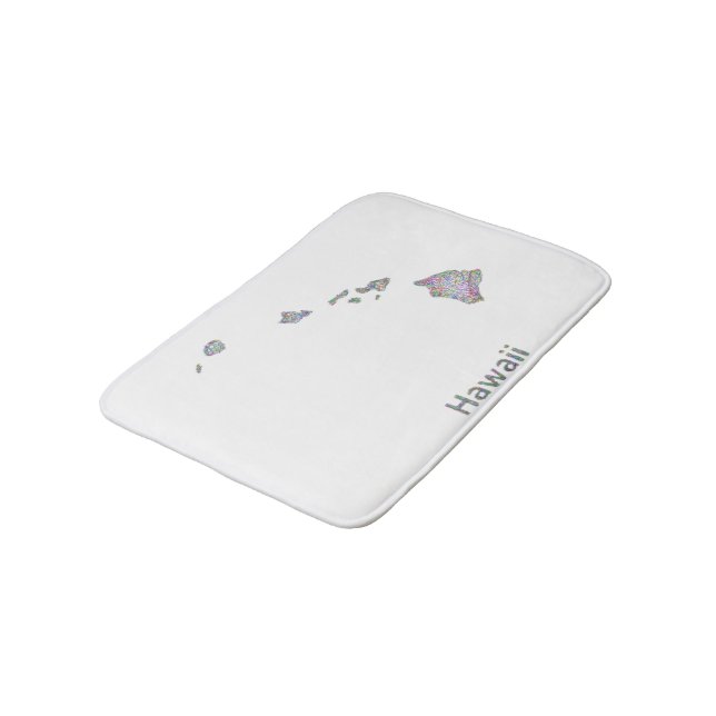 Tapis De Bain Carte d'Hawaï (Angle)