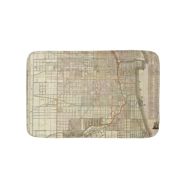 Tapis De Bain Carte du guide de Blanchard de Chicago 2 (Devant)