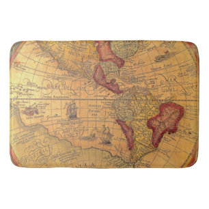 Tapis De Bain Carte vintage