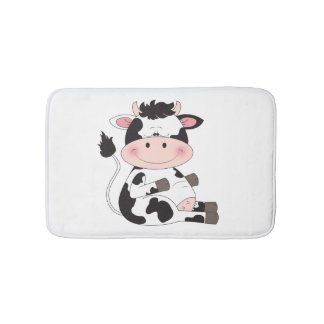 Tapis De Bain Cartoon de vache bébé mignon