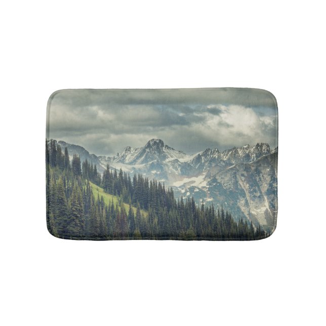 Tapis De Bain Cascade nord : Majestic Mountain Peak. (Devant)