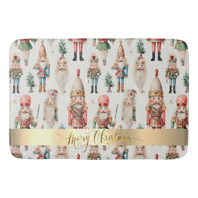 Tapis De Bain Casse-noisette Joyeux Noël Fêtes (Devant)