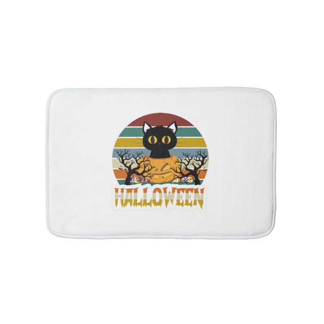 Tapis De Bain Cat Halloween (Devant)