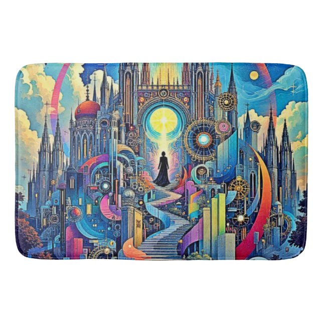 Tapis De Bain Cathédrale Céleste, paysage (Devant)