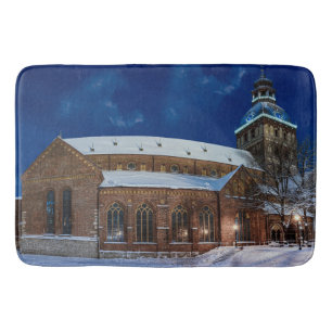 Tapis De Bain Cathédrale de Dôme sur Dome carré à Riga, Lettonie