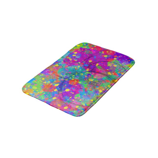 Tapis De Bain Célébration Colorée (Angle)