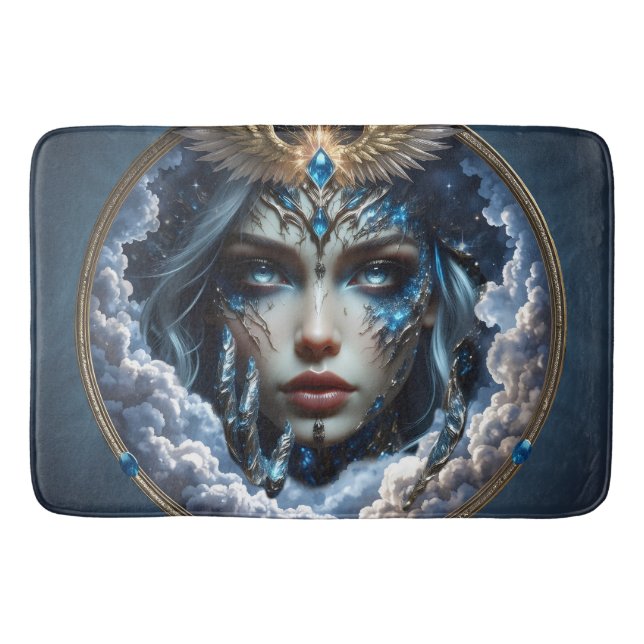 Tapis De Bain Célestia – Gardienne du Ciel Infini.  (Devant)