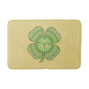 Tapis de bain celtique de shamrock