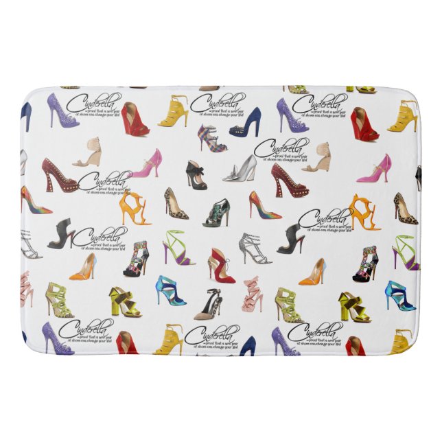 Tapis De Bain Cendrillon Citation Chaussures Talons Pompes (Devant)