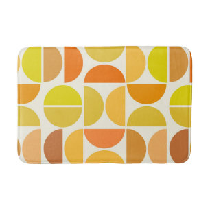 Tapis De Bain Cercles Abstraits Moderne du Milieu du Siècle Oran