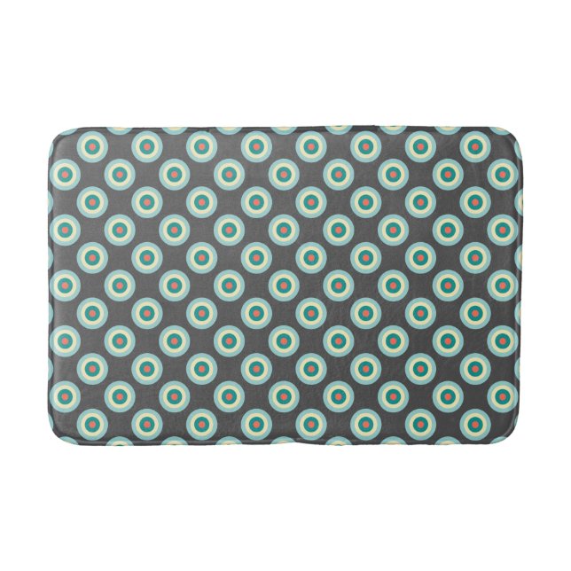 Tapis De Bain Cercles mixtes gris par Shirley Taylor (Devant)