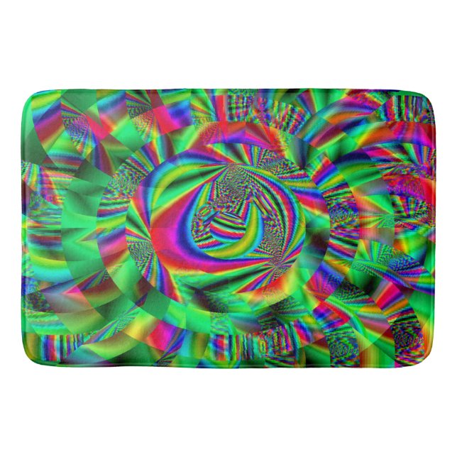 Tapis De Bain Cercles psychédéliques...... (Devant)