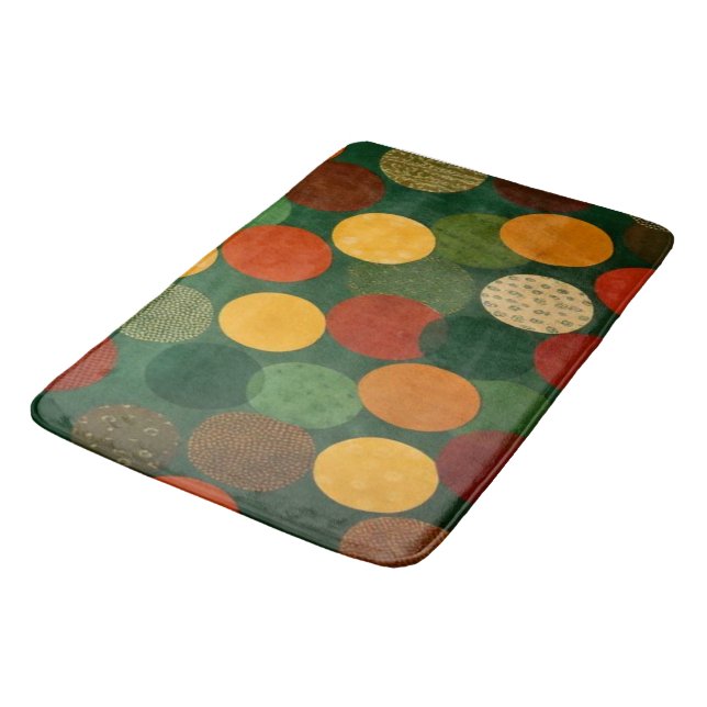 Tapis de bain Cercles superposés Modernité du mili (Angle)