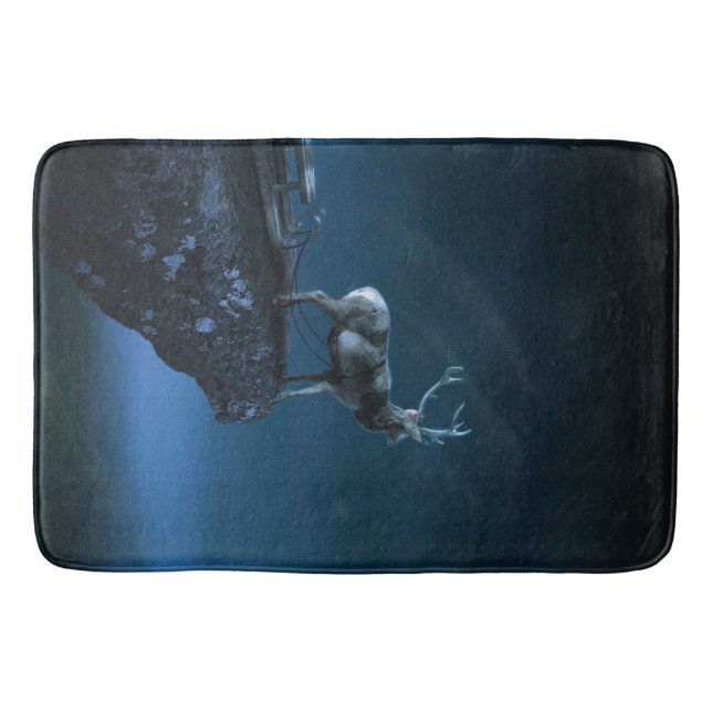 Tapis De Bain cerf au clair de lune (Devant)