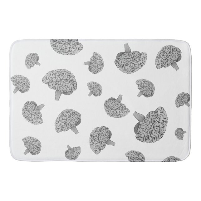 Tapis De Bain Cerveau Scientifique (Devant)
