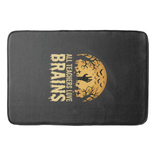 Tapis De Bain Cerveaux de professeurs d'Halloween