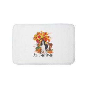 Tapis De Bain C'est automne Y'all Springer Spaniel Dog Halloween