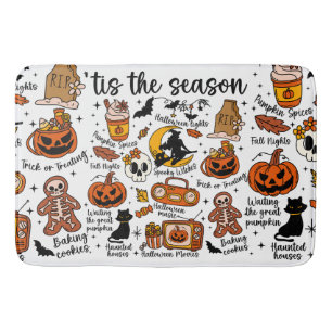Tapis De Bain 'C'est la saison Halloween Doodles