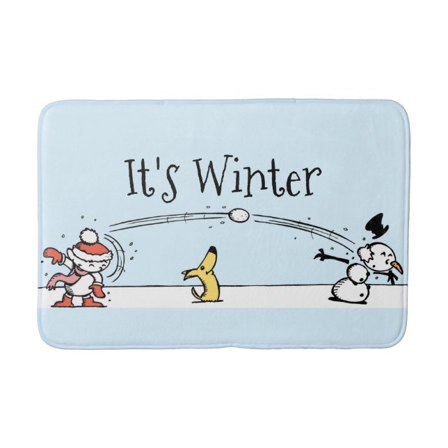 Tapis De Bain C'est l'hiver  (Devant)