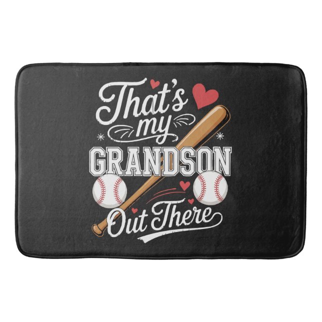 Tapis De Bain C'est mon petit-fils là-bas Baseball (Devant)