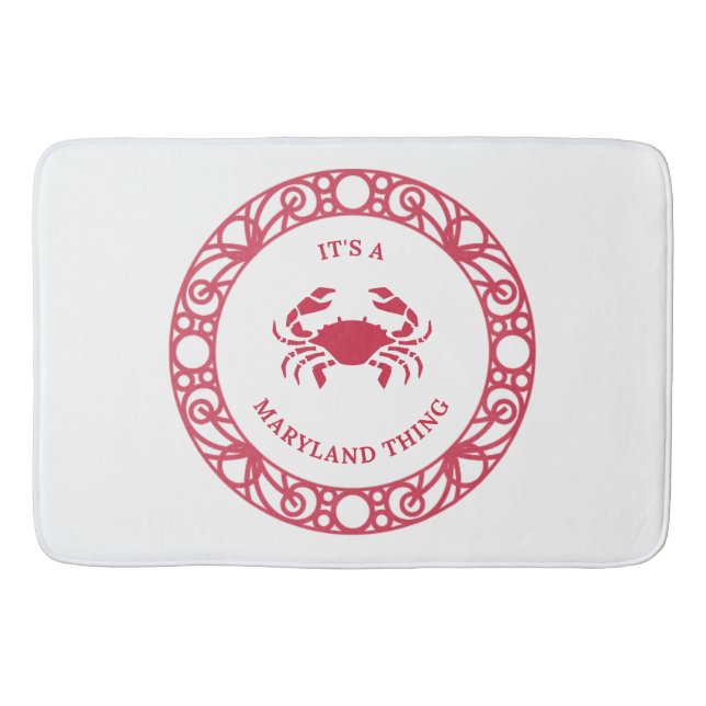 TAPIS DE BAIN C'EST UNE CHOSE DE MARYLAND (CRABS) (Devant)