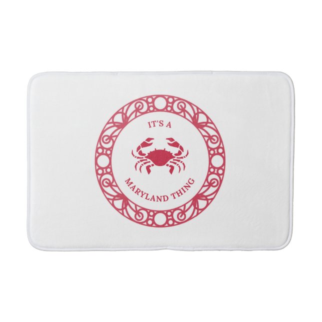 TAPIS DE BAIN C'EST UNE CHOSE DE MARYLAND (CRABS) (Devant)