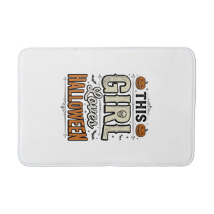 Tapis De Bain Cette fille aime le design de t-shirt vintage Hall