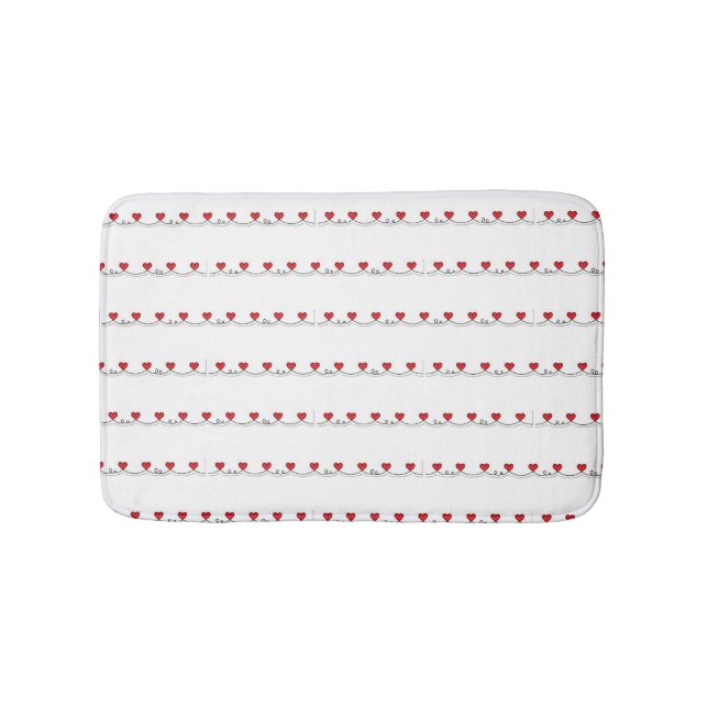 TAPIS DE BAIN ***CHAÎNE DES COEURS*** (Devant)