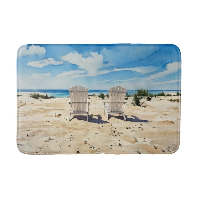 Tapis de bain Chaises de plage (Devant)