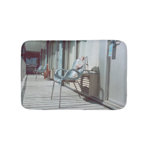 Tapis De Bain Chaises en dehors des chambres d'hôtel de plage